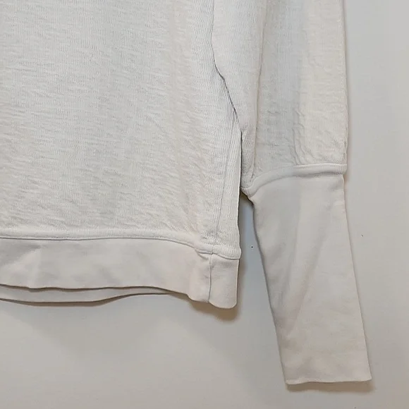 Apiece Apart 100% Organic Cotton Olimpio Sweatshirt Off White Cream Sz XS - Picture 13 of 16